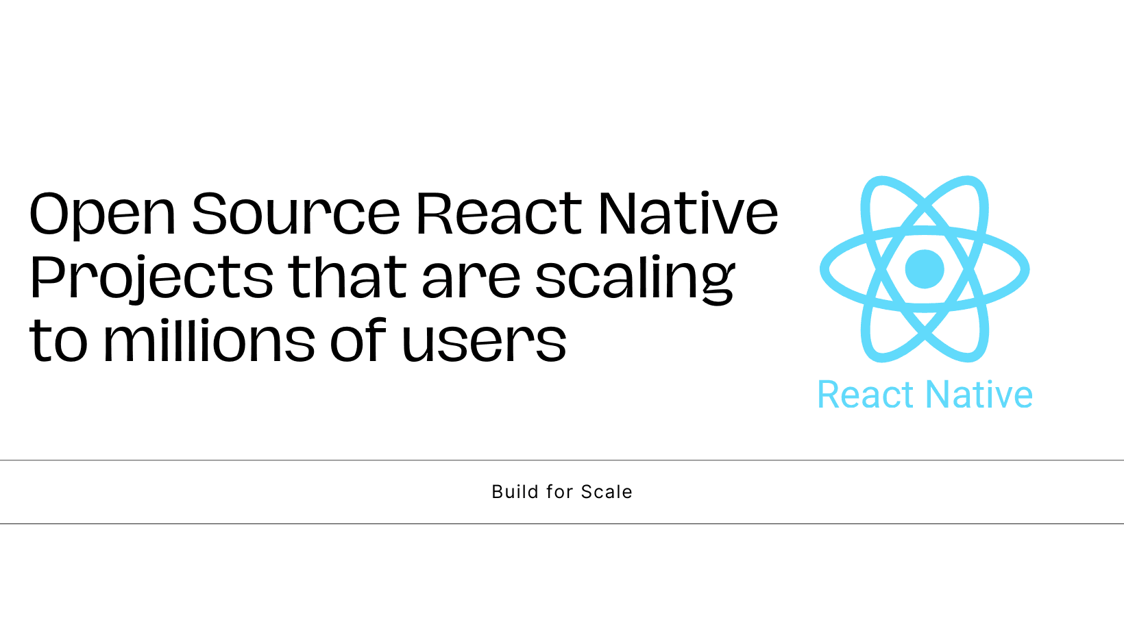 React Native Open Source Projects Header